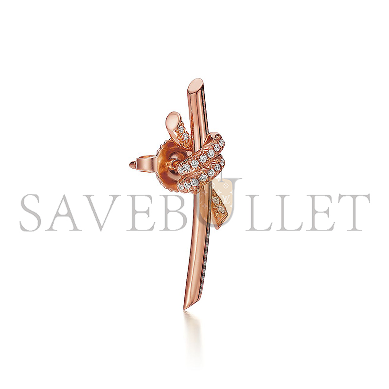 TIFFANY EARRINGS IN ROSE GOLD WITH DIAMONDS 69526136 TIFFANY EARRINGS IN ROSE GOLD WITH DIAMONDS 69526136